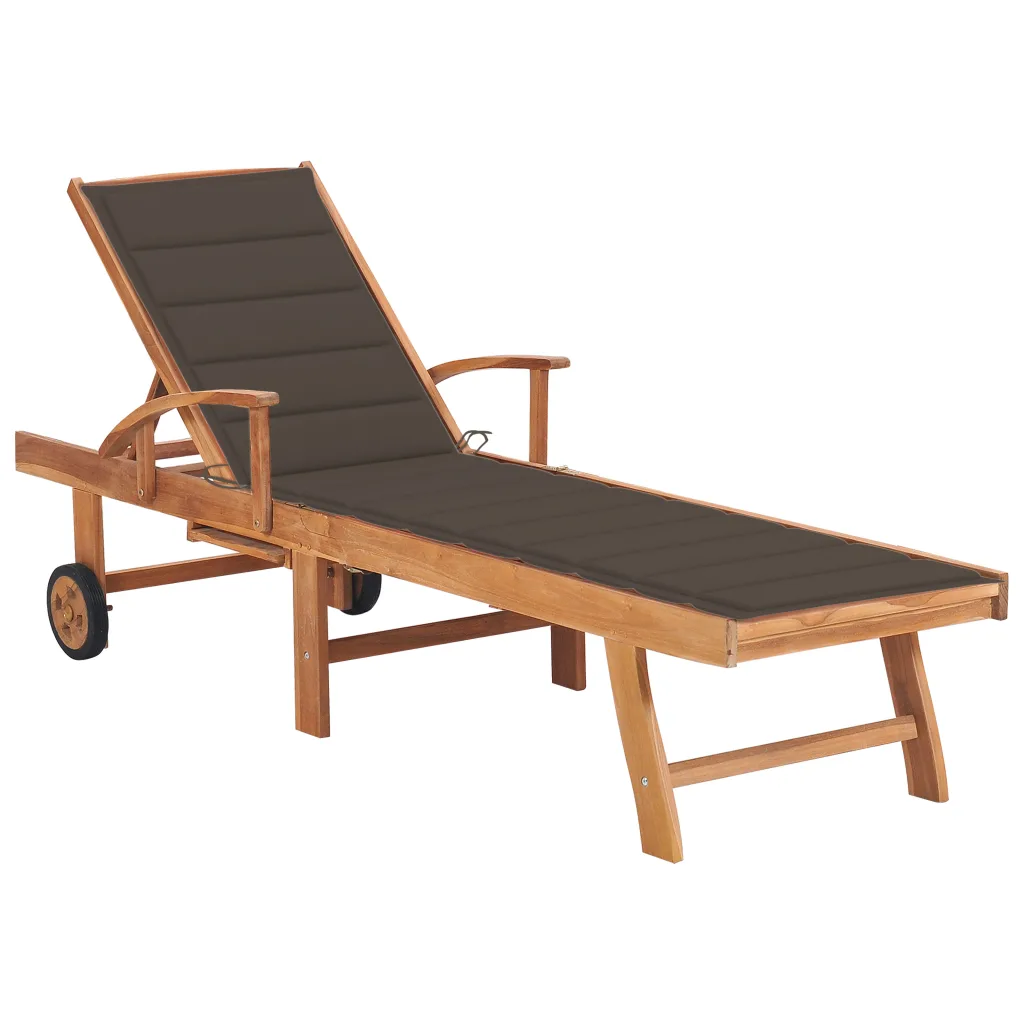 Affordable Sun Lounger with Taupe Cushion for Sale in Australia – Relax in Style and Comfort